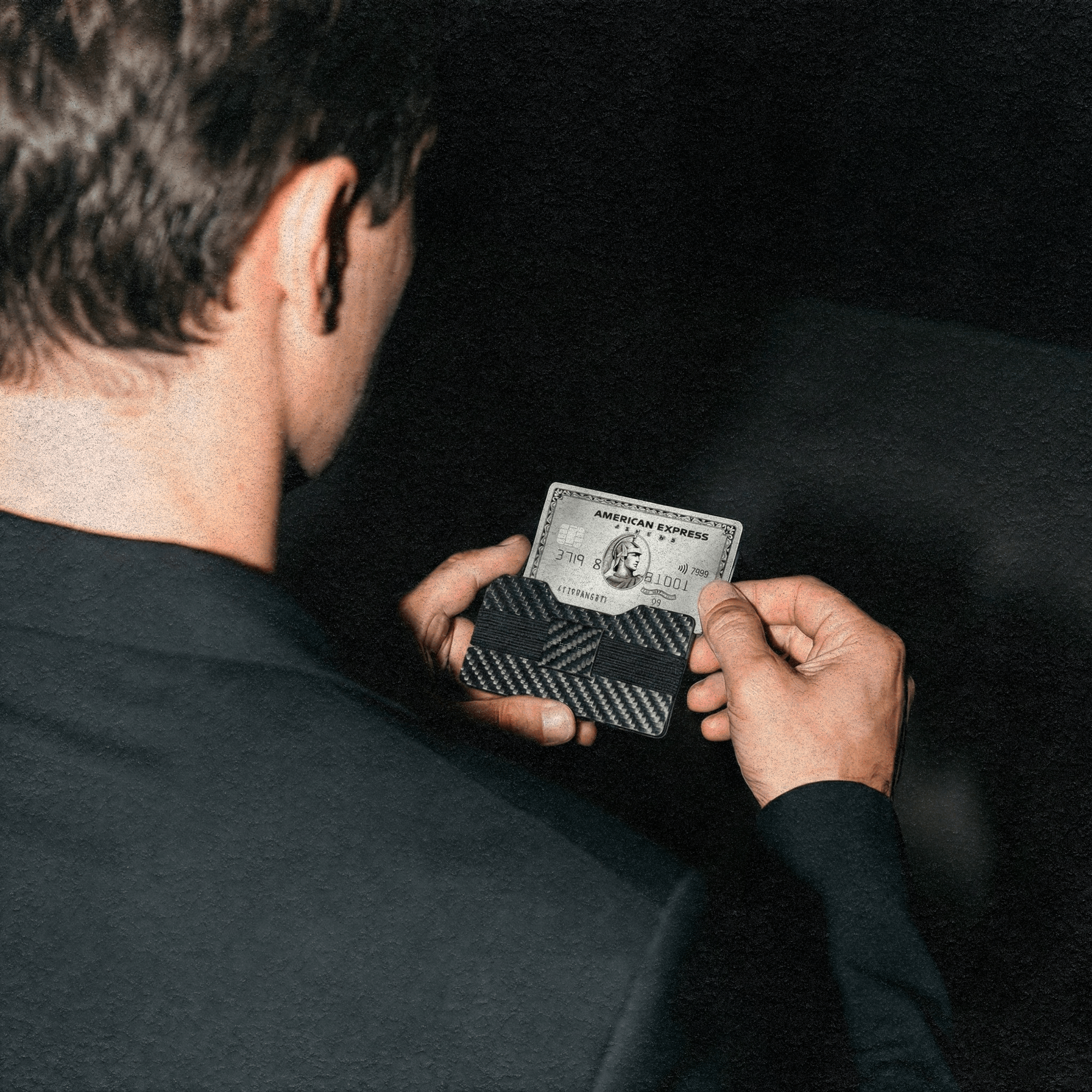 Carbon Fiber Kartenetui | Münzfach | Geldband | RFID - CRBNCNCPT