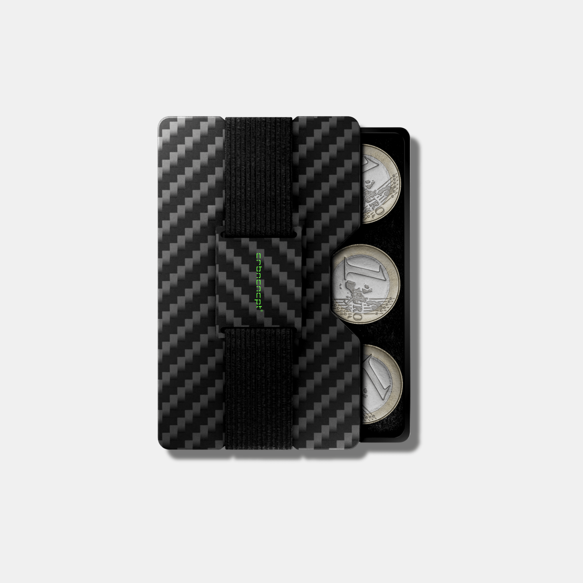 Carbon Fiber Kartenetui | Münzfach | Geldband | RFID - CRBNCNCPT