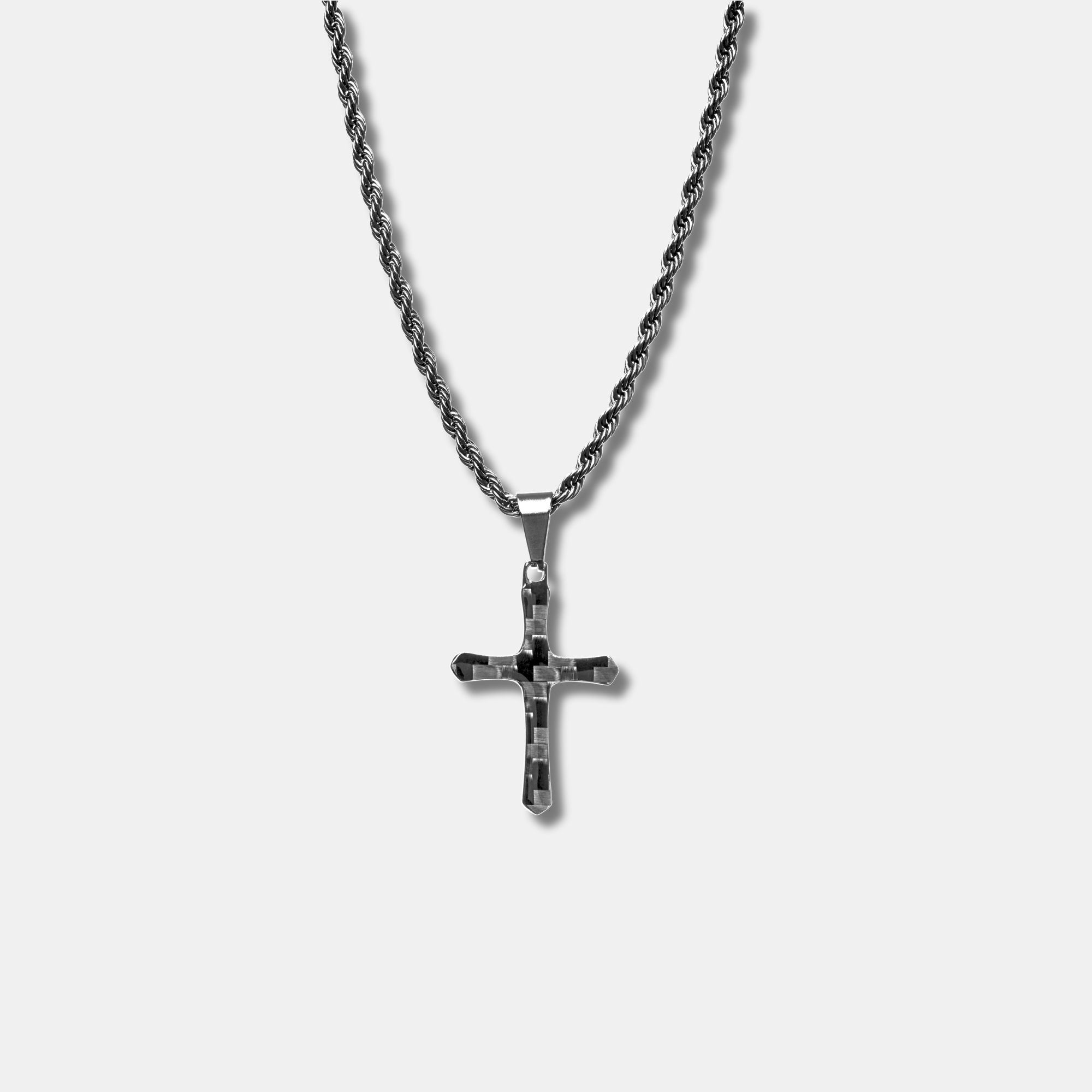 Collier Chaîne Croisée En Acier Inoxydable - 10 Et 18 Pouces - 1,2 Mm - N111