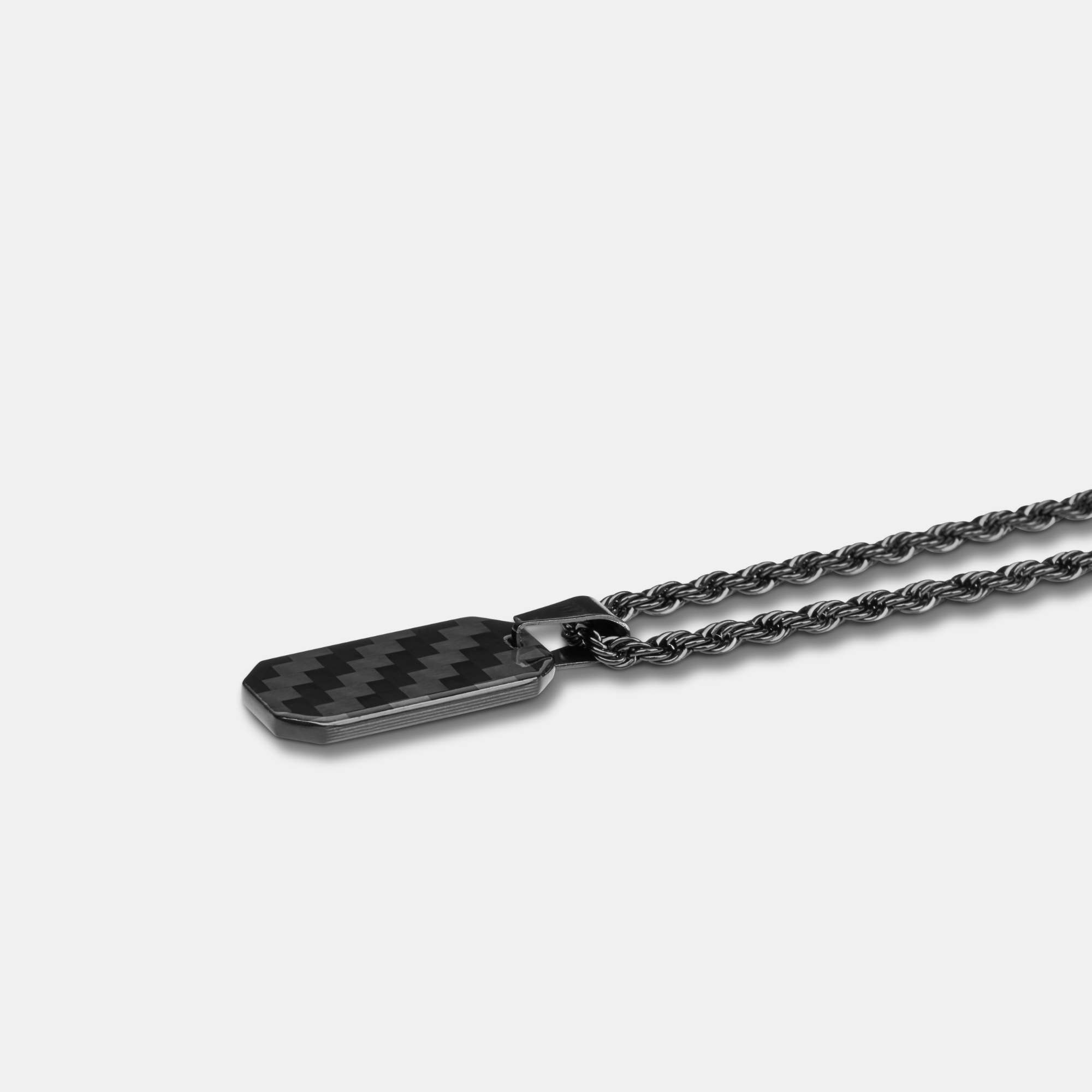 Carbon Fiber Mini Dog Tag Halskette - CRBNCNCPT