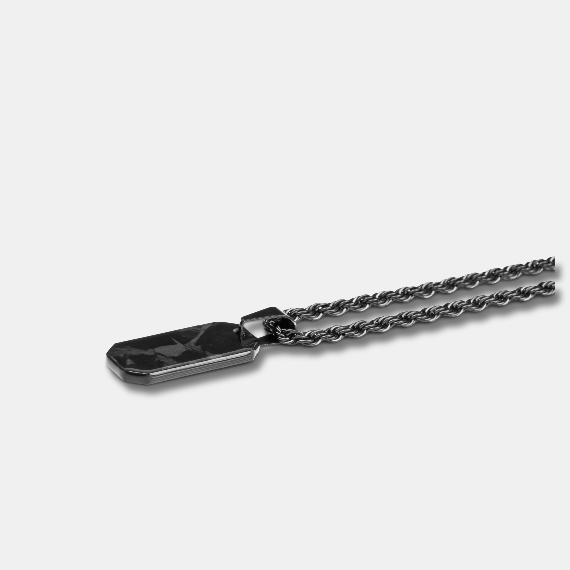 Forged Carbon Mini Dog Tag Halskette - CRBNCNCPT