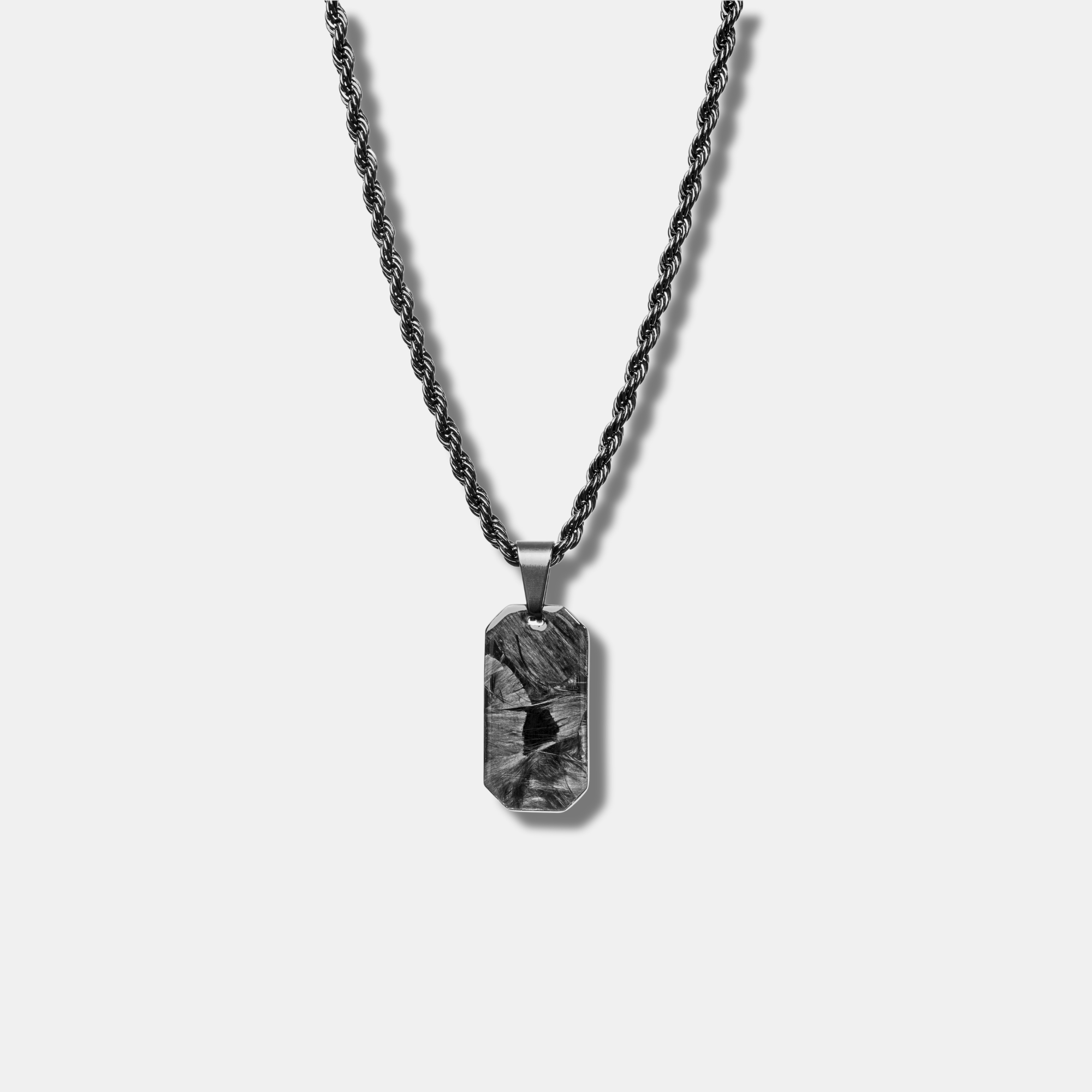 Forged Carbon Mini Dog Tag Halskette - CRBNCNCPT