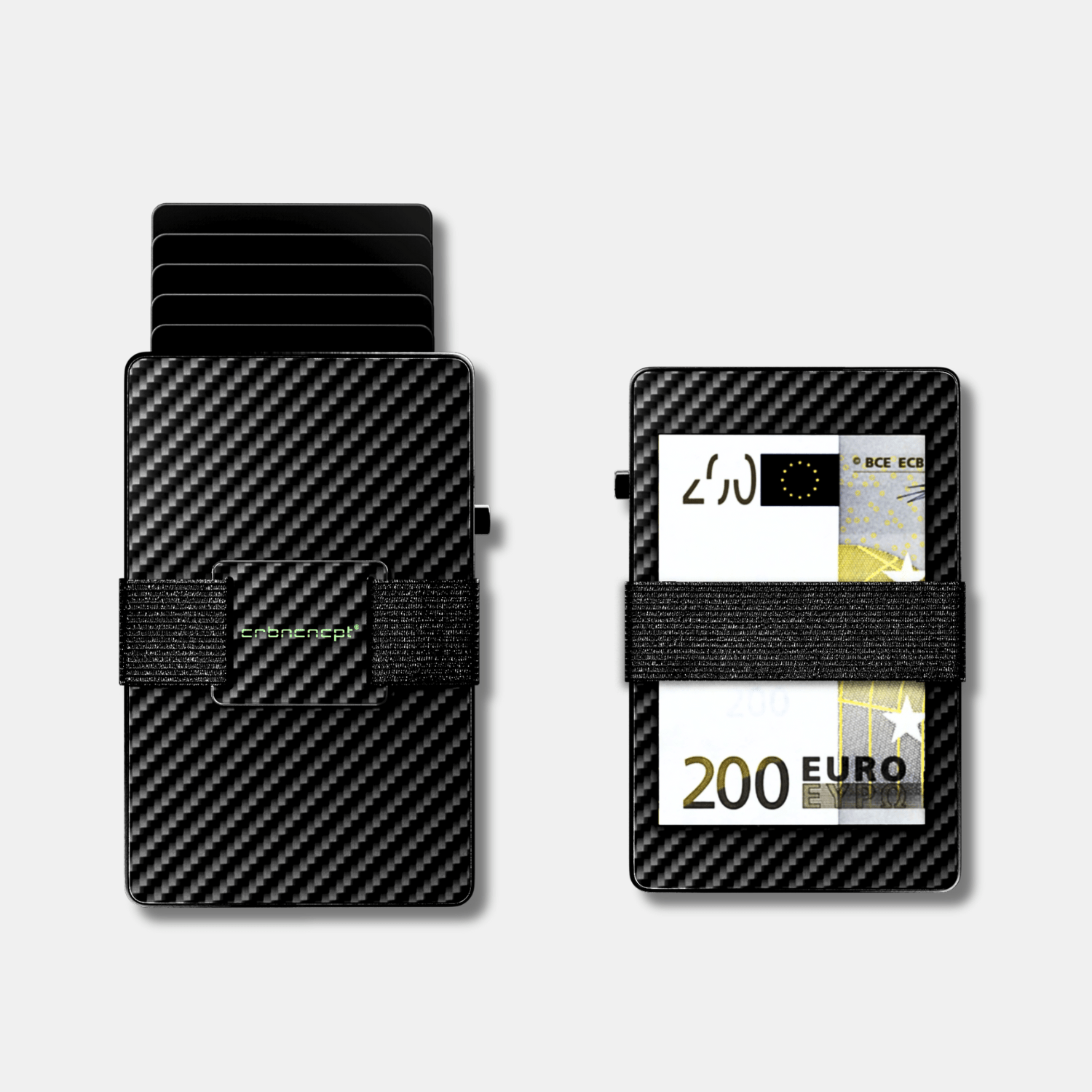 Carbon Fiber Smart Kartenetui | Geldband | RFID - CRBNCNCPT