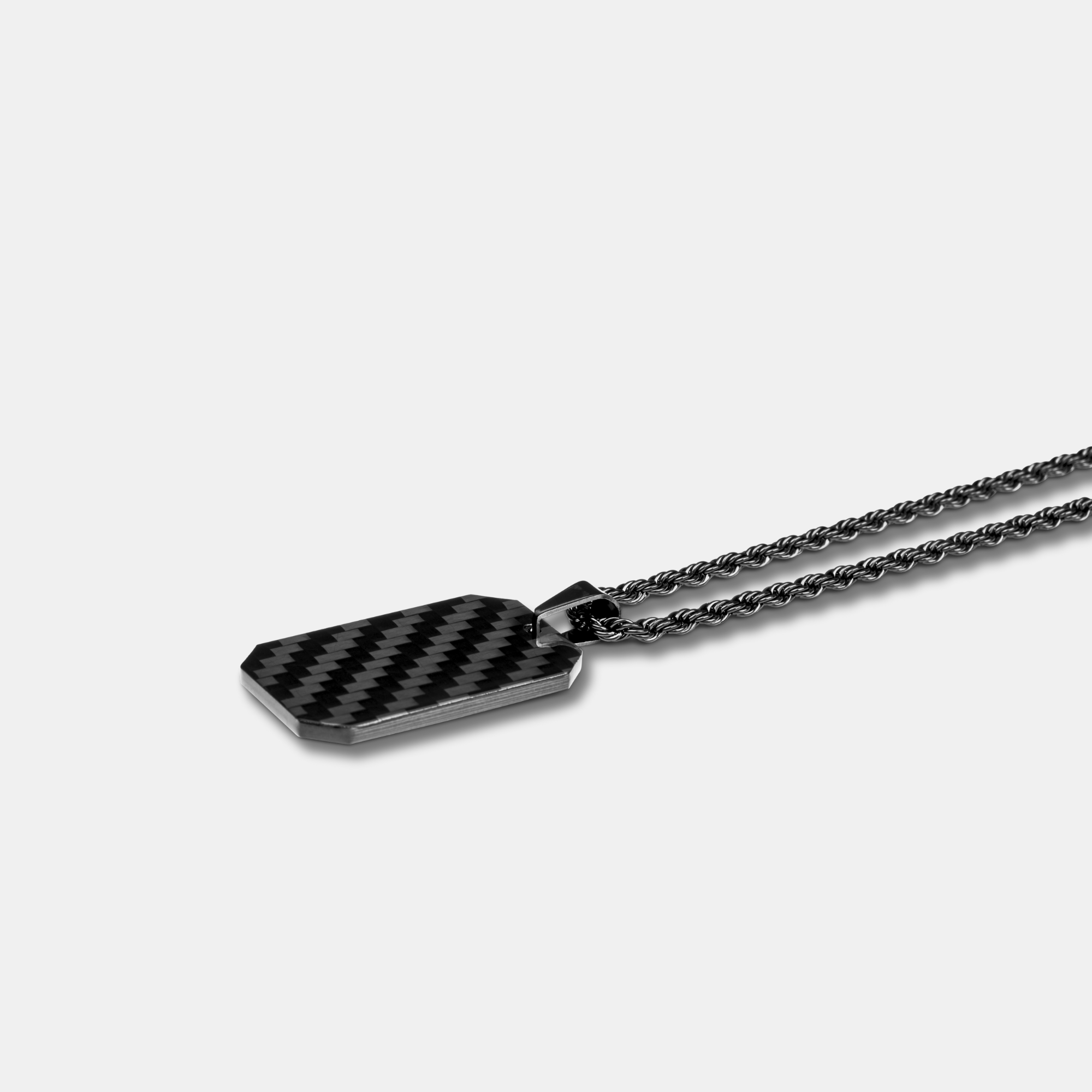 Carbon Fiber Dog Tag Halskette - CRBNCNCPT