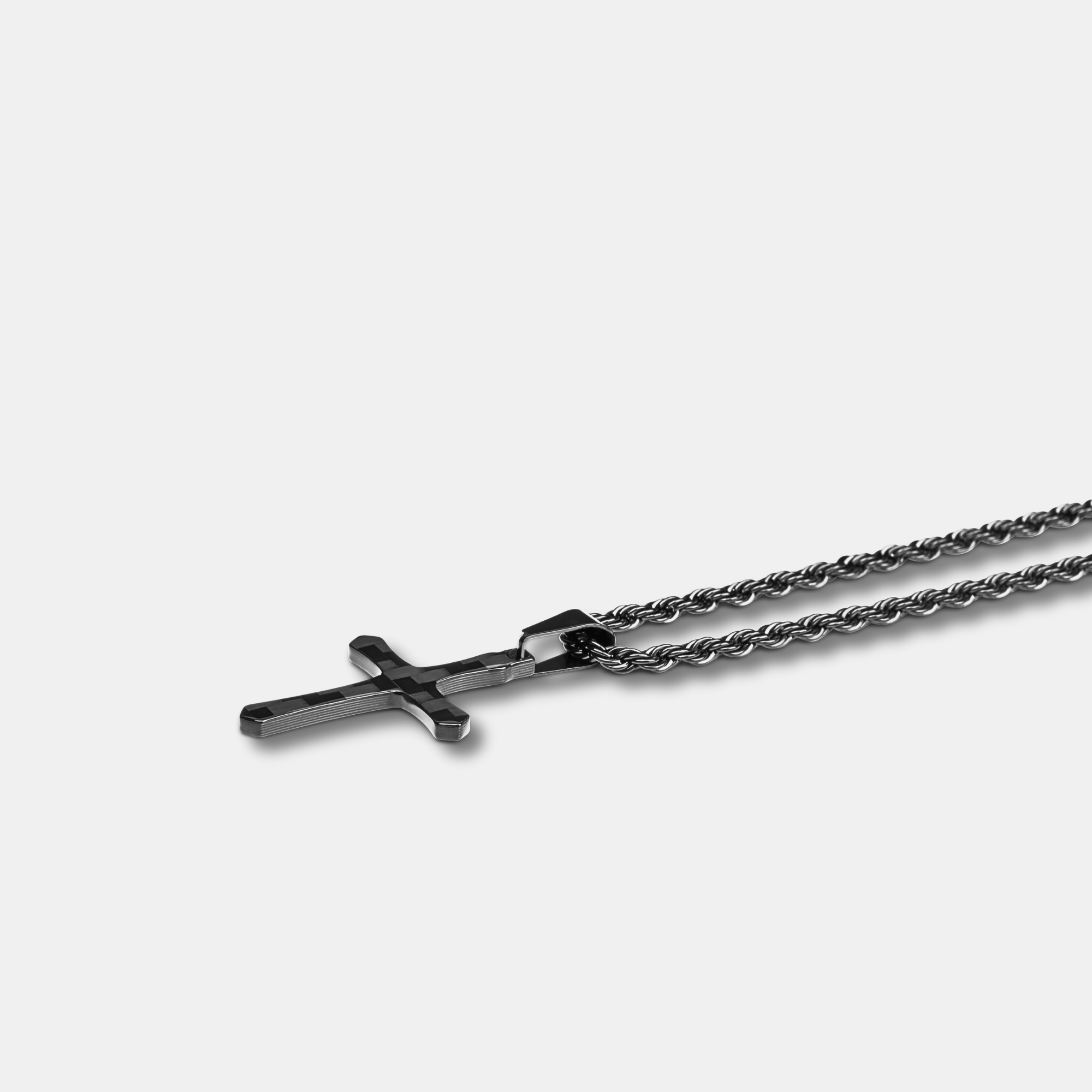 Carbon Fiber Kreuz Halskette - CRBNCNCPT